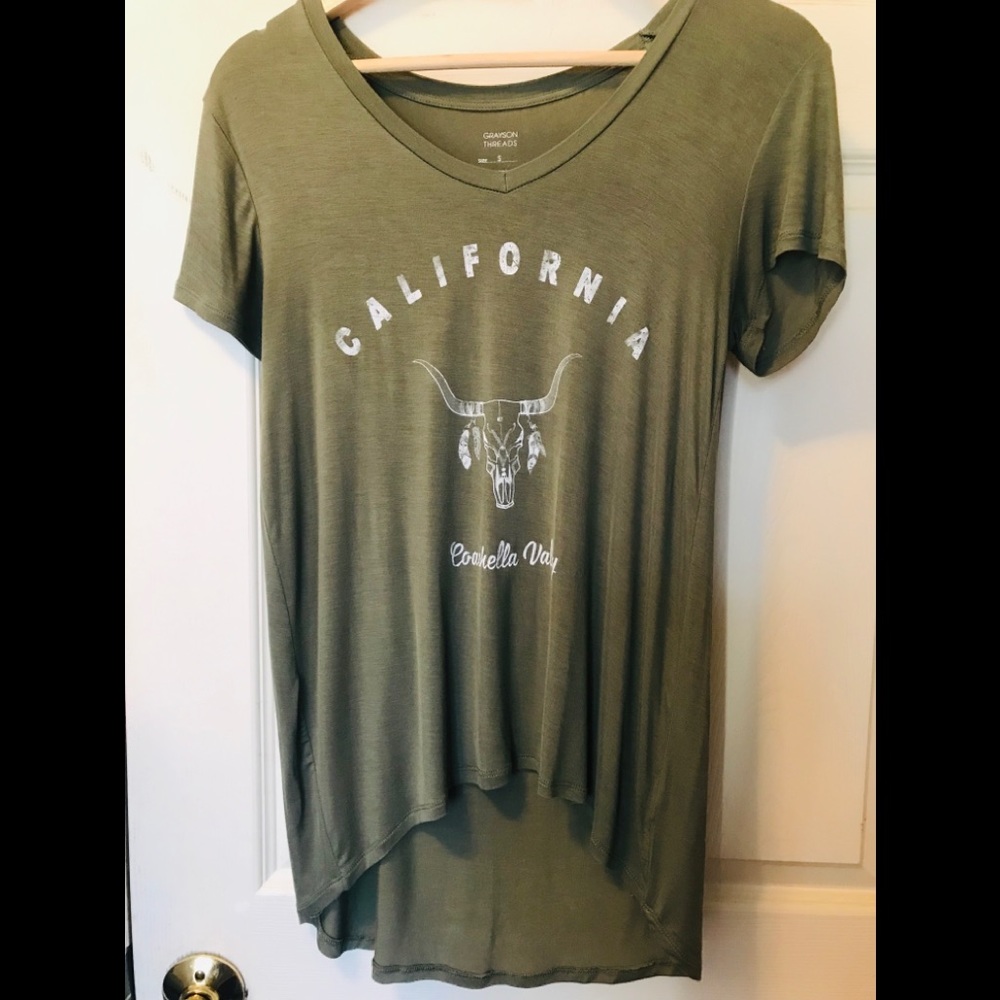 Coachella Valley Graphic Tee Olive Sz Small - Picture 4 of 6
